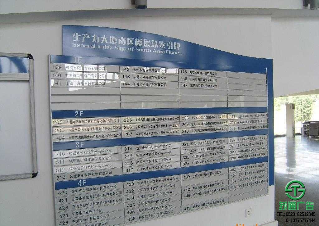 樓層索引標(biāo)識(shí)牌